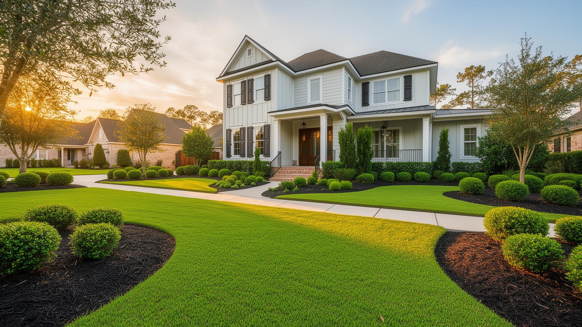 Pristine Louisiana landscaping by Liles Landscaping